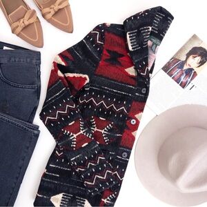 Ralph Lauren . Southwestern-Print Sweatshirt Cardigan